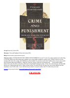 Crime And Punishment Dostoevsky Fyodor En Pdf Dirzon