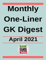 Monthly One Liner Gk Digest April Pdf Dirzon