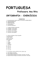 Exercícios ortografia