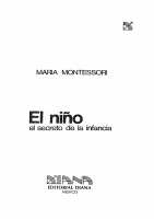 Montessori Maria - El Niño - El Secreto De La Infa... - dirzon