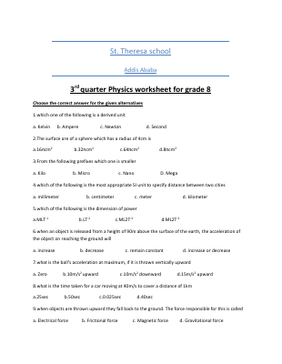 physics worksheet for grade 8 pdf dirzon